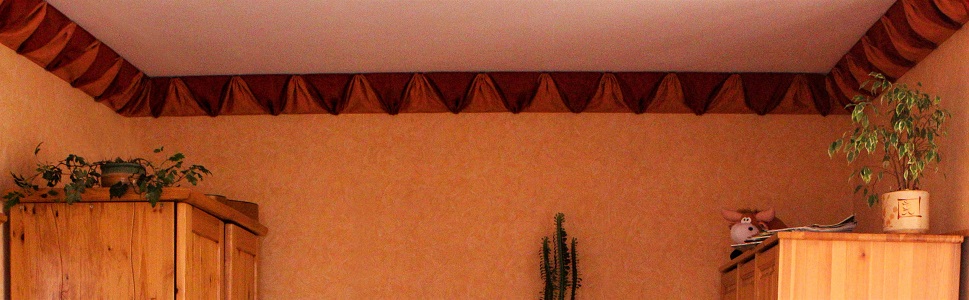 карниз потолочный текстильный